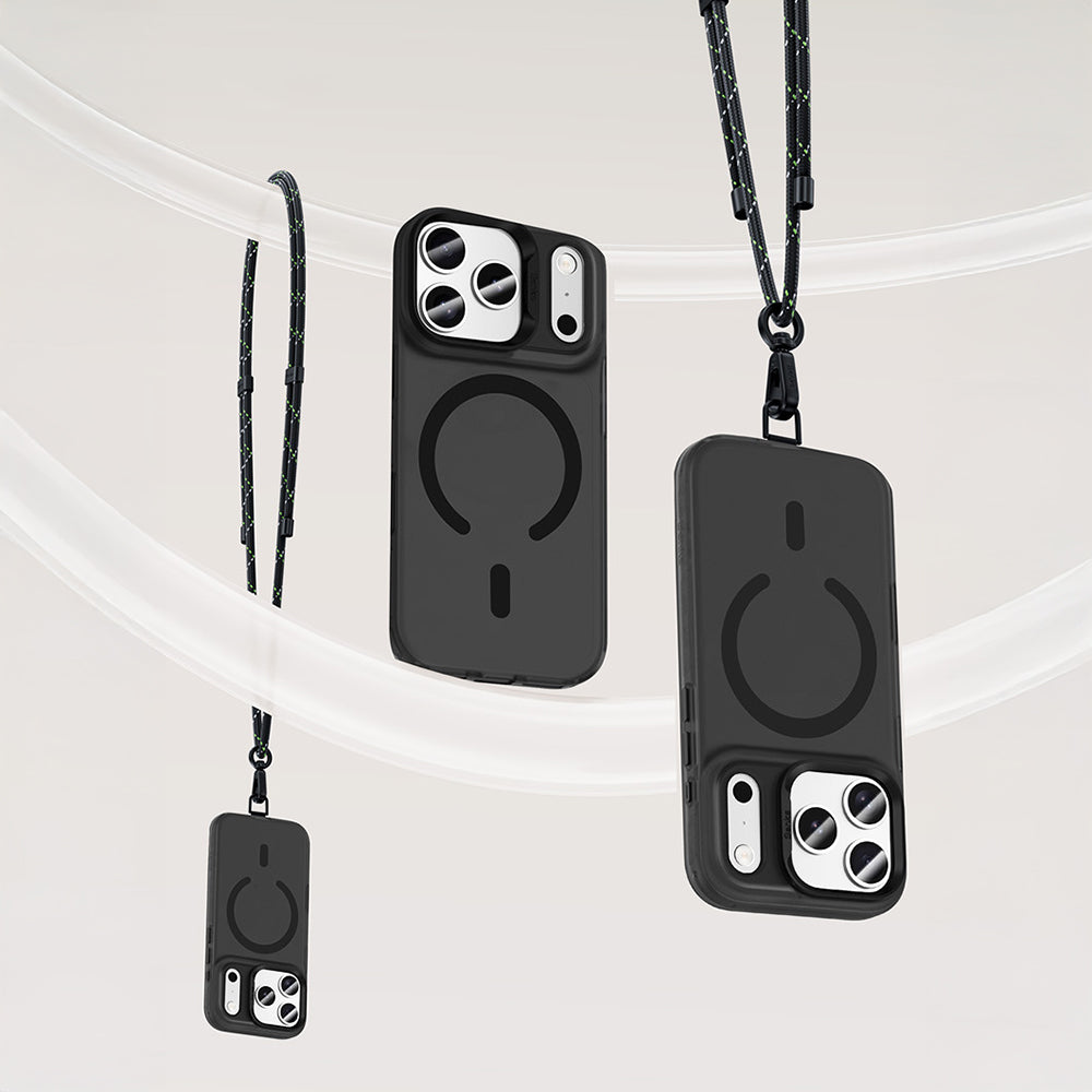 Apple iPhone 17 Pro Max Kılıf M-Safe Şarj Özellikli Benks C-Magnet Lucid Armor Kapak Siyah