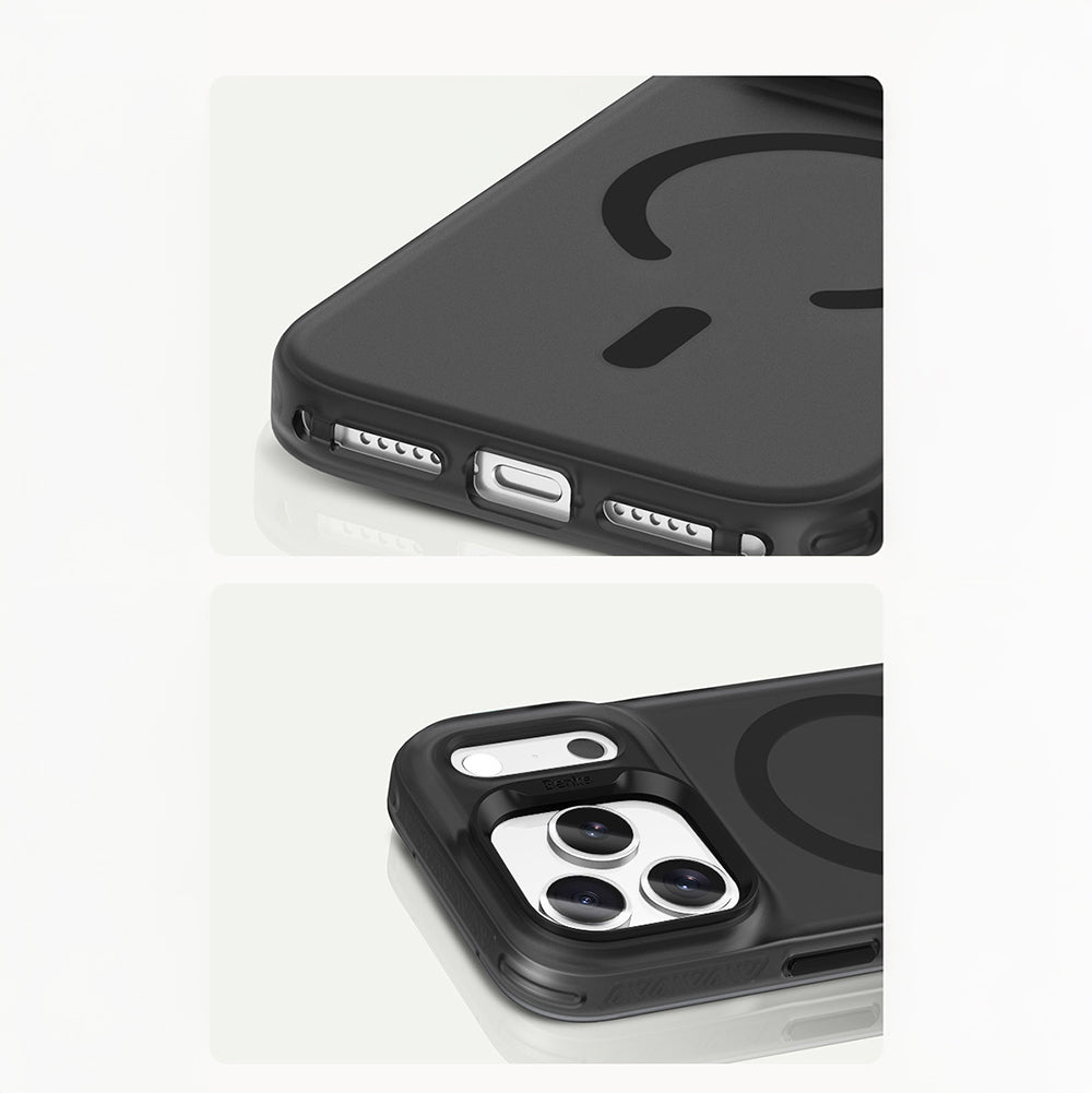 Apple iPhone 17 Pro Max Kılıf M-Safe Şarj Özellikli Benks C-Magnet Lucid Armor Kapak Mavi