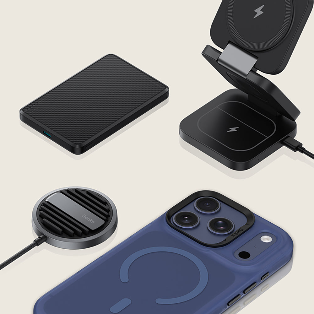 Apple iPhone 17 Pro Max Kılıf M-Safe Şarj Özellikli Benks C-Magnet Lucid Armor Kapak Siyah