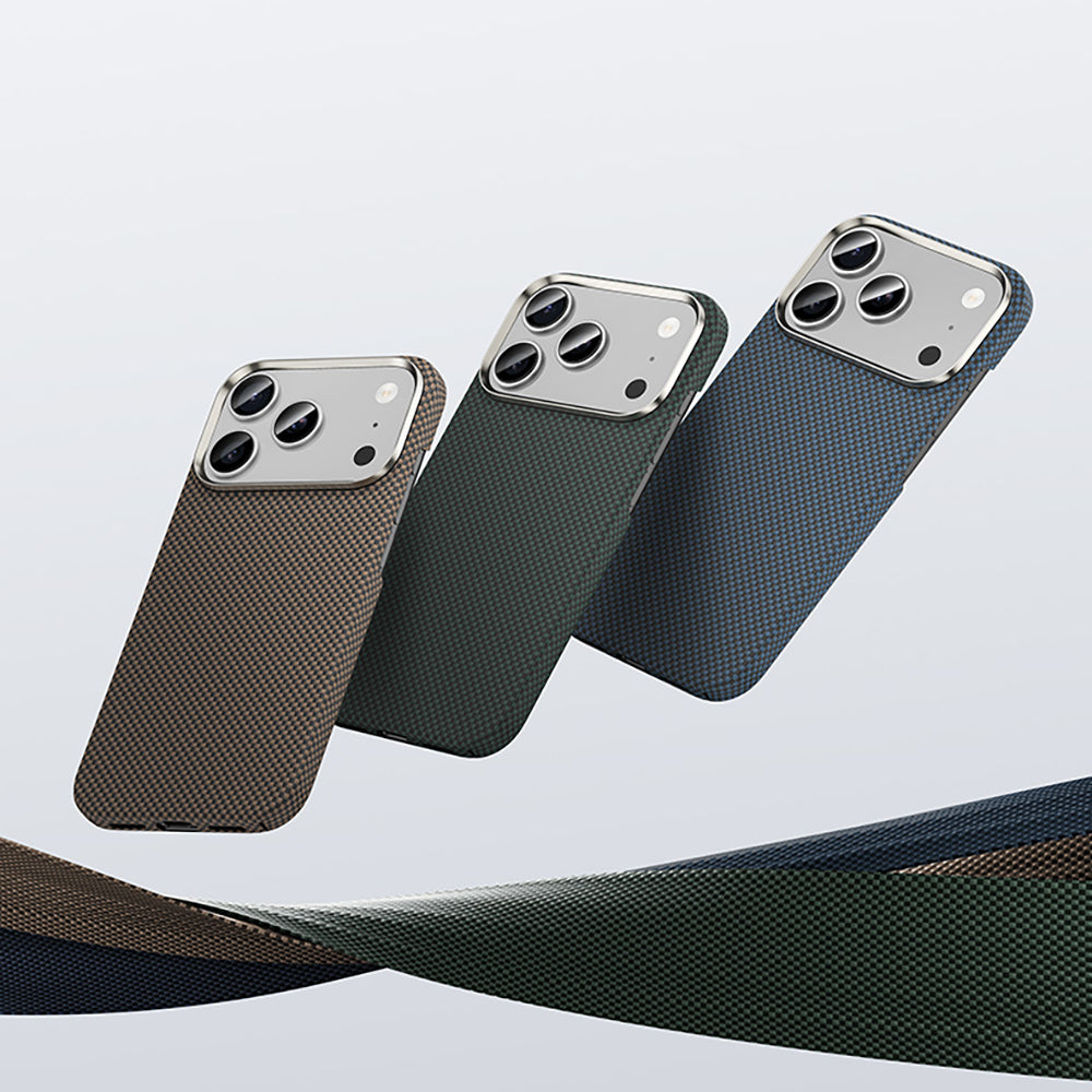 Apple iPhone 17 Pro Max Kılıf M-safe Şarj Özellikli Benks Yeni Seri ArmorTint ArmorAir Kevlar Kapak Mavi