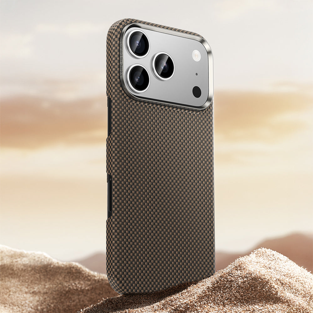 Apple iPhone 17 Pro Max Kılıf M-safe Şarj Özellikli Benks Yeni Seri ArmorTint ArmorAir Kevlar Kapak Mavi