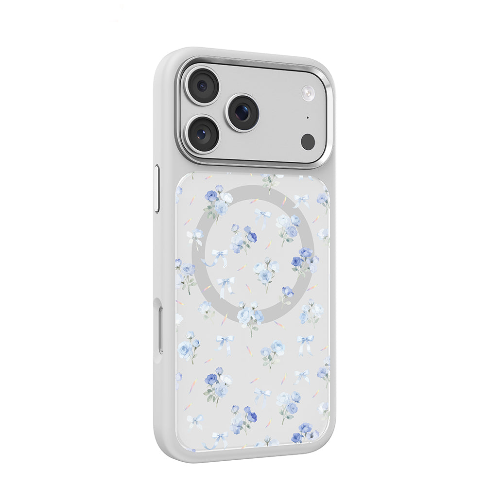 Apple iPhone 17 Pro Max Kılıf M-safe Şarj Özellikli Çiçek Tasarımlı Mutural Flower Serisi Kapak