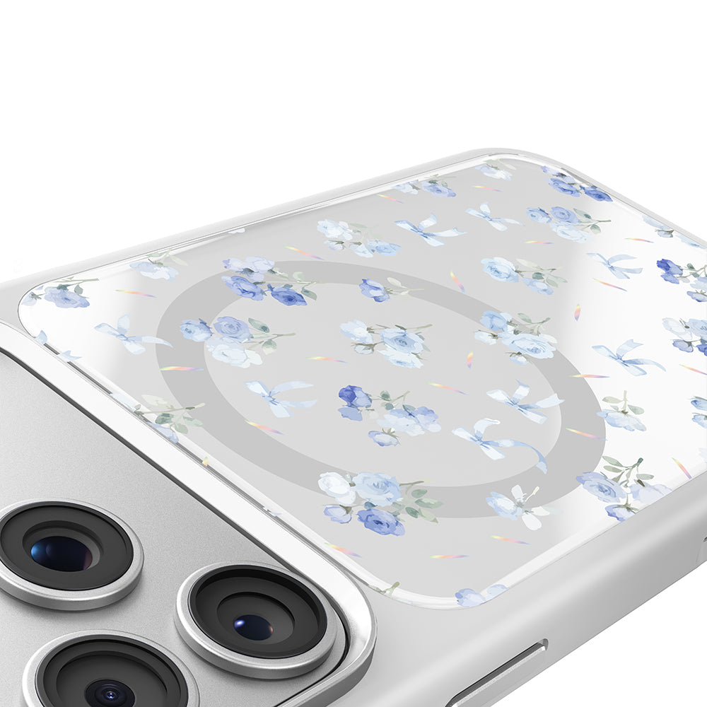 Apple iPhone 17 Pro Max Kılıf M-safe Şarj Özellikli Çiçek Tasarımlı Mutural Flower Serisi Kapak