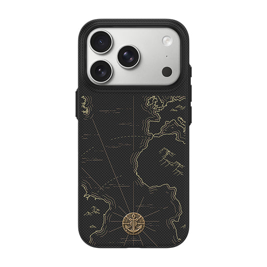 Apple iPhone 17 Pro Max Kılıf M-safe Şarj Özellikli Karbon Fiber Tasarımlı Benks ArmorEdge Air Navigator Kevlar Kapak