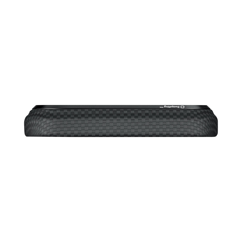 Apple iPhone 17 Pro Max Kılıf M-safe Şarj Özellikli Lumintex Teknolojili Fosforlu Aramid Fiber Pitaka Tactile Woven Aries Serisi Kapak