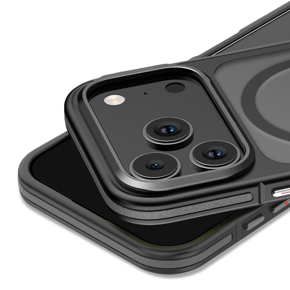 Apple iPhone 17 Pro Max Kılıf M-safe Şarj Özellikli Mat Görünümlü Wlons Vevo Kapak Mavi