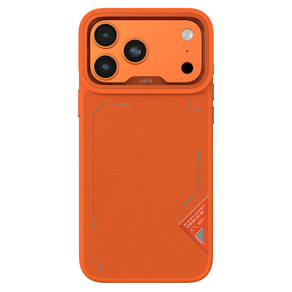 Apple iPhone 17 Pro Max Kılıf M-safe Şarj Özellikli O-Ring Metal Kamera Çerçeveli Kajsa Matrix Collection Kapak