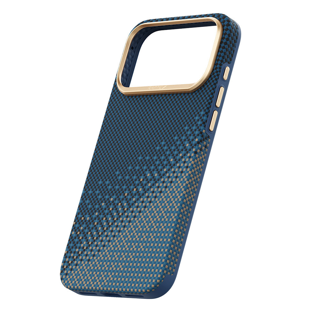 Apple iPhone 17 Pro Max Kılıf M-safe Şarj Özellikli Raptic Aramid Dual Ultra Serenity Serisi Karbon Kapak
