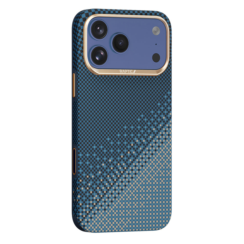 Apple iPhone 17 Pro Max Kılıf M-safe Şarj Özellikli Raptic Aramid Dual Ultra Serenity Serisi Karbon Kapak