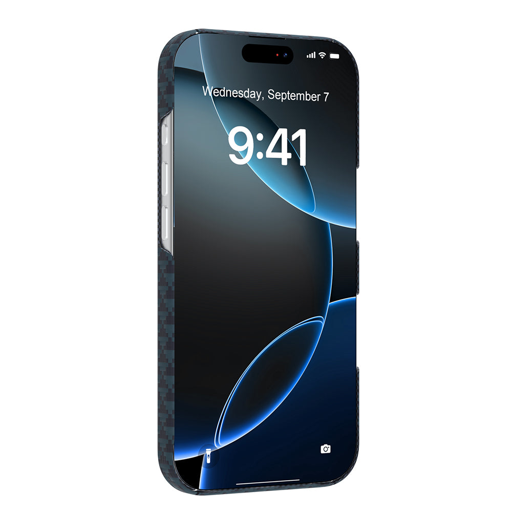 Apple iPhone 17 Pro Max Kılıf M-safe Şarj Özellikli Raptic Aramid Skin Origin Serisi Kapak Kahverengi