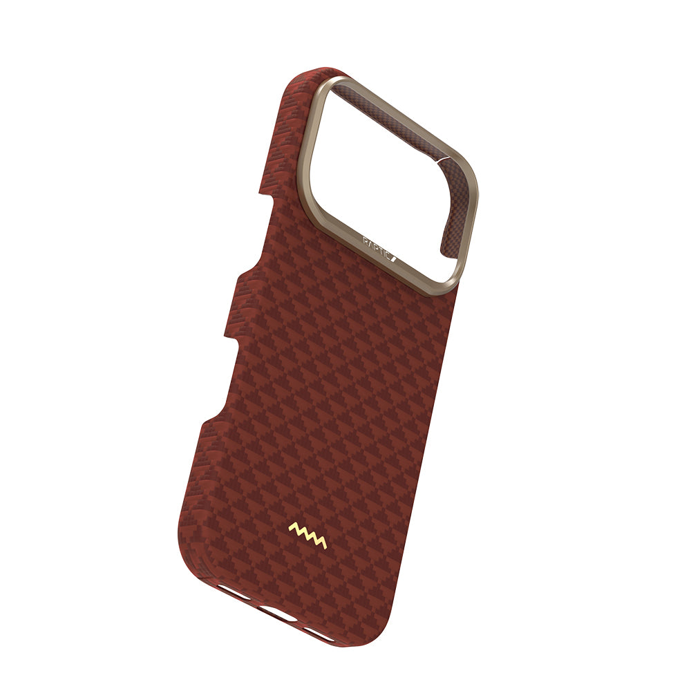 Apple iPhone 17 Pro Max Kılıf M-safe Şarj Özellikli Raptic Aramid Skin Origin Serisi Kapak Lacivert