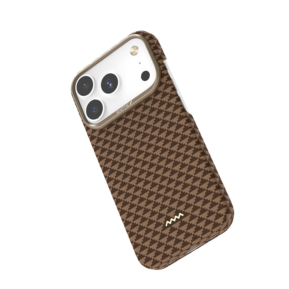 Apple iPhone 17 Pro Max Kılıf M-safe Şarj Özellikli Raptic Aramid Skin Origin Serisi Kapak Kırmızı