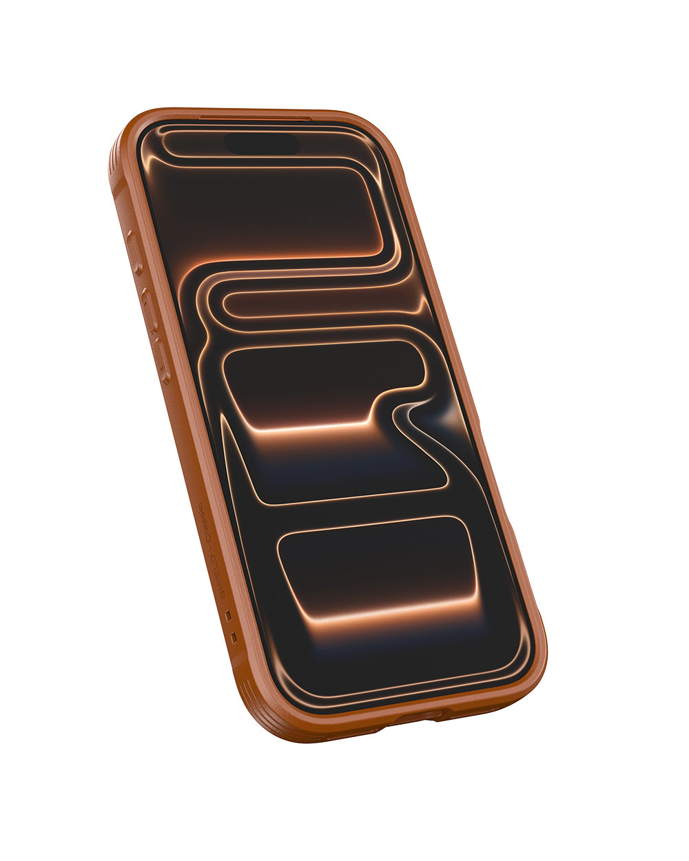 Apple iPhone 17 Pro Max Kılıf M-safe Şarj Özellikli Raptic Shield Classic Serisi Şeffaf Arka Yüzey C-Magnet Kapak Turuncu