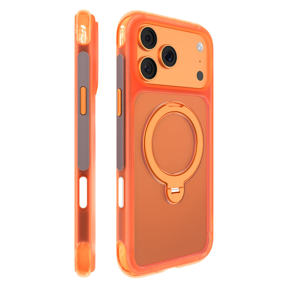 Apple iPhone 17 Pro Max Kılıf M-safe Şarj Özellikli Standlı Airbag Tasarımlı Mutural Air Shield Serisi Kapak