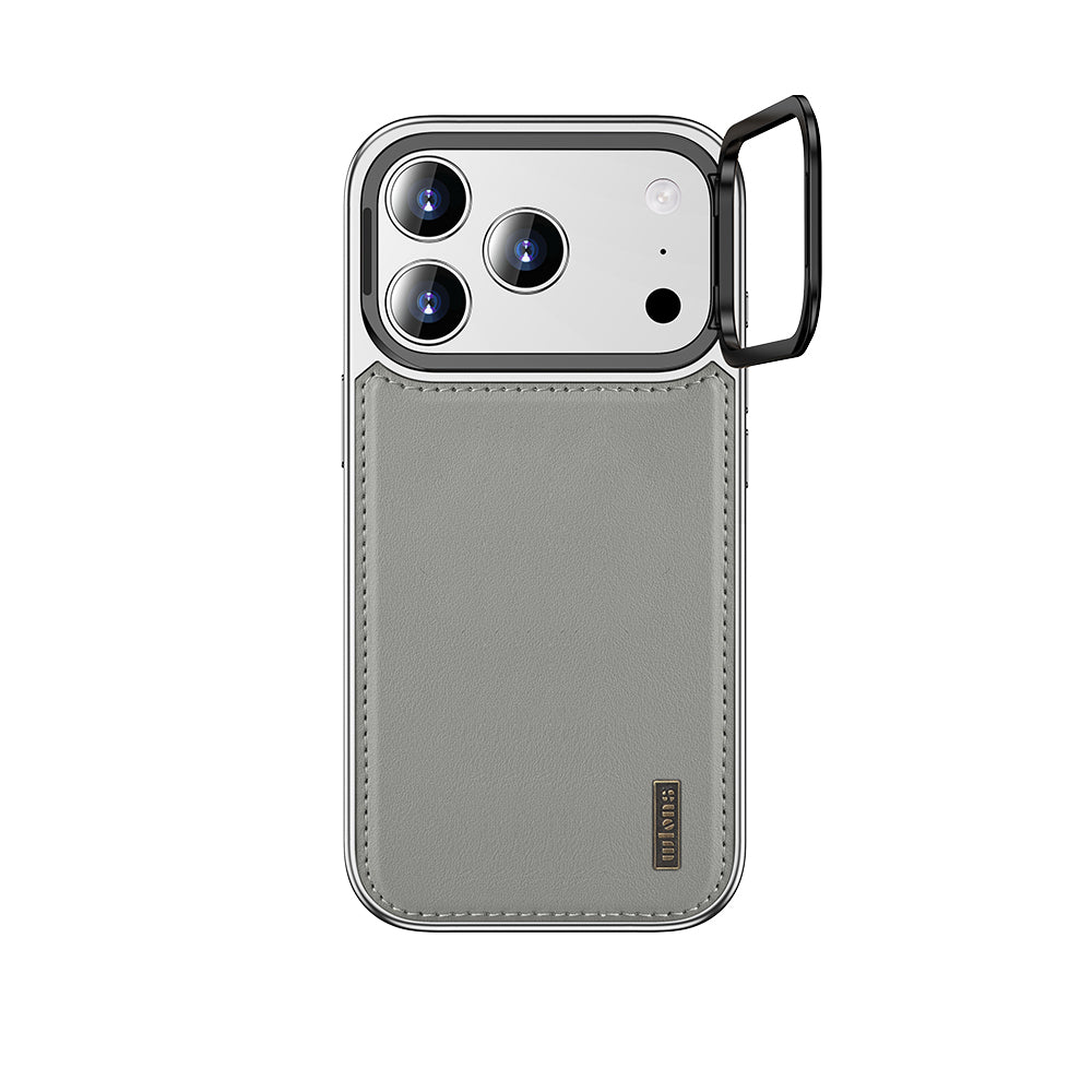 Apple iPhone 17 Pro Max Kılıf M-safe Şarj Özellikli Standlı Leto Kapak Siyah