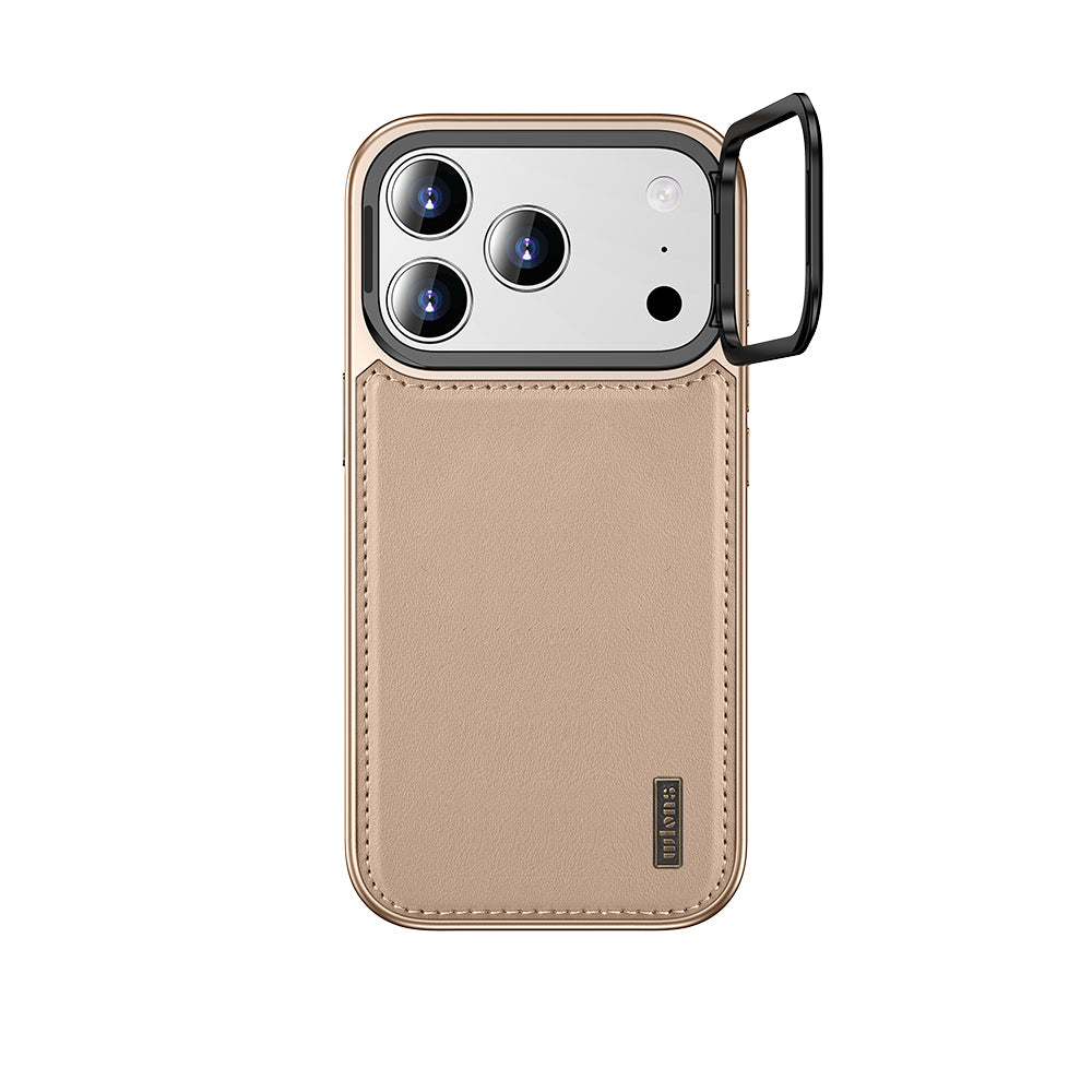 Apple iPhone 17 Pro Max Kılıf M-safe Şarj Özellikli Standlı Leto Kapak Siyah