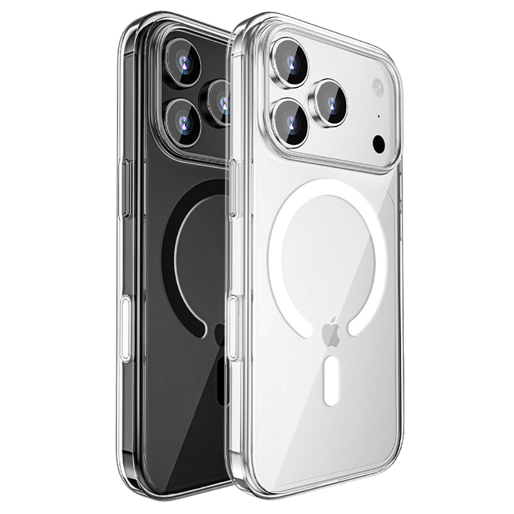 Apple iPhone 17 Pro Max Kılıf M-safe Şarj Özellikli Transparan Sert PC Wlons Pita Kapak Şeffaf