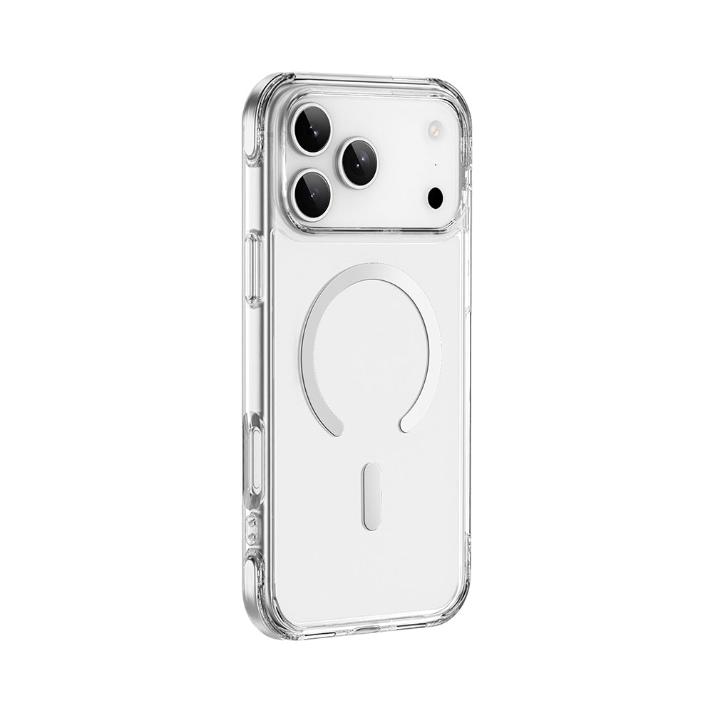 Apple iPhone 17 Pro Max Kılıf M-safe Şarj Özellikli Wiwu MCC-702 Titanyum Pro Serisi Sert PC Kapak Siyah