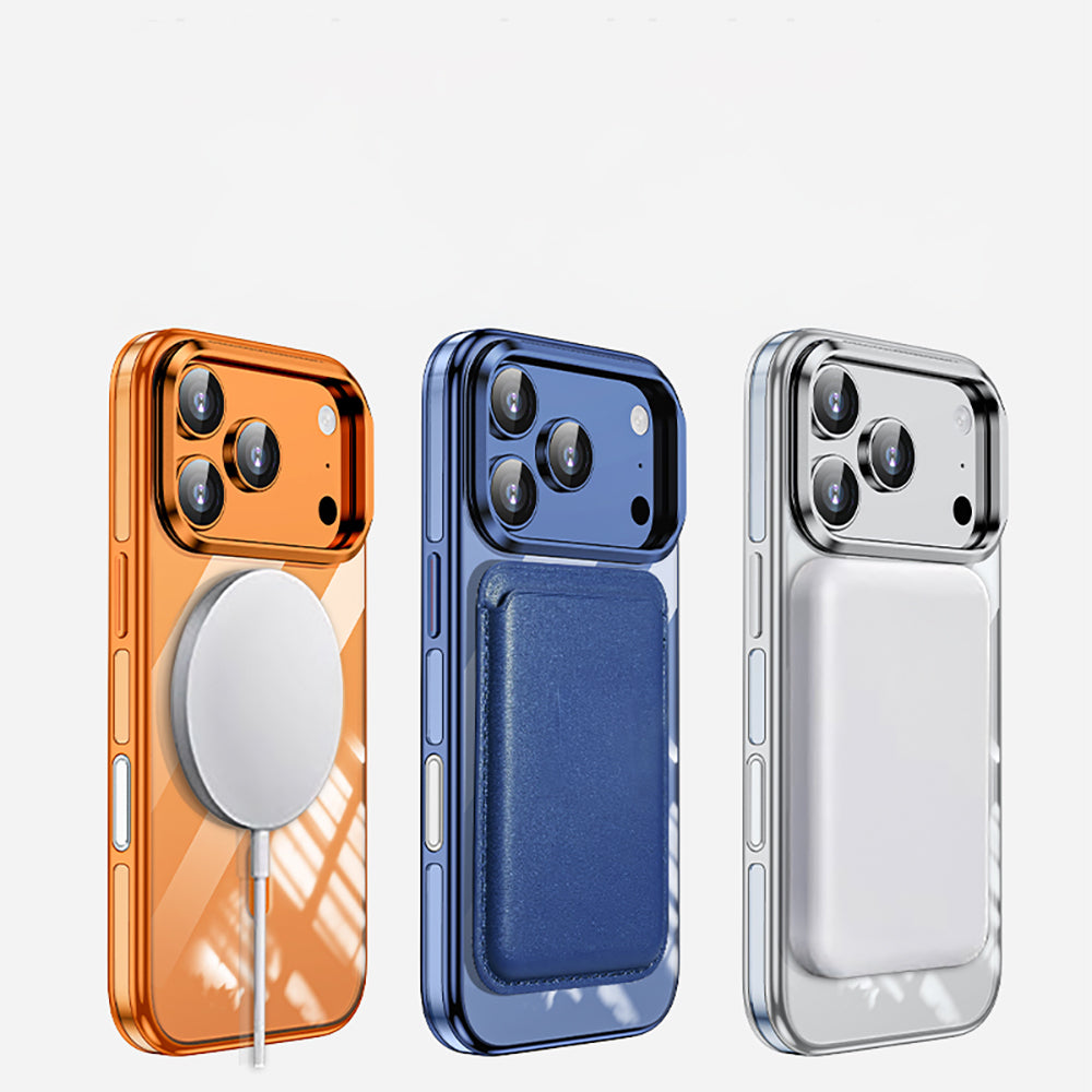 Apple iPhone 17 Pro Max Kılıf M-safe Şarj Özellikli Wlons Standlı Efsane Kapak Siyah