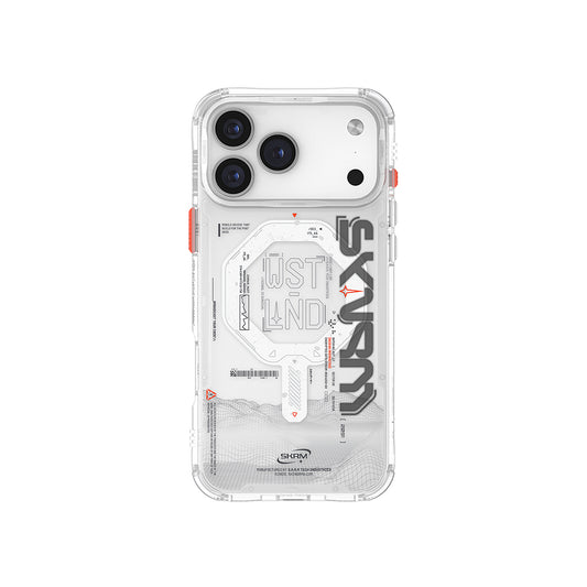 Apple iPhone 17 Pro Max Kılıf M-safe Şarj Özellikli Yazı Desenli Airbag Tasarımlı Skinarma Sonix Kapak