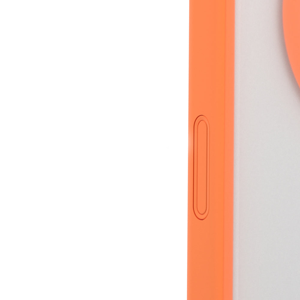 Apple iPhone 17 Pro Max Kılıf M-safe Şarj Özellikli Youngkit Clear Serisi Kapak Turuncu