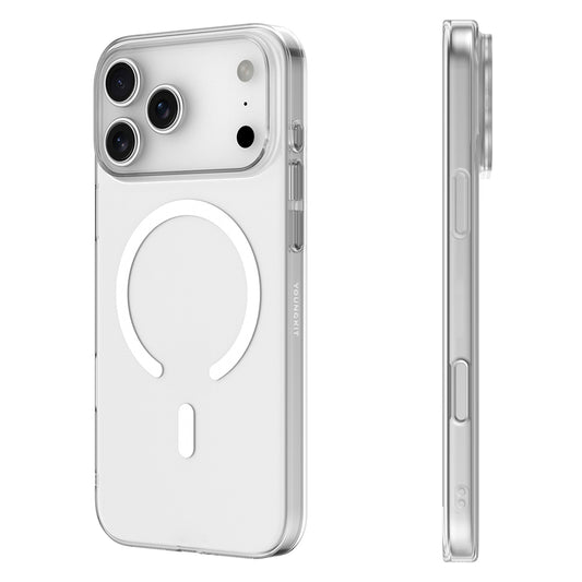 Apple iPhone 17 Pro Max Kılıf M-safe Şarj Özellikli Youngkit High Definition Serisi Kapak Şeffaf