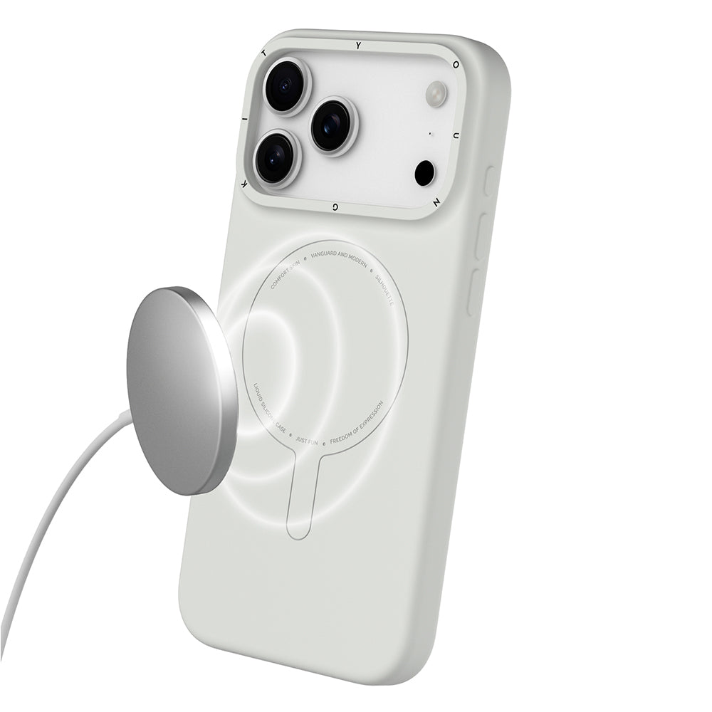 Apple iPhone 17 Pro Max Kılıf M-Safe Şarj Özellikli Youngkit Morandi Serisi Kapak Siyah