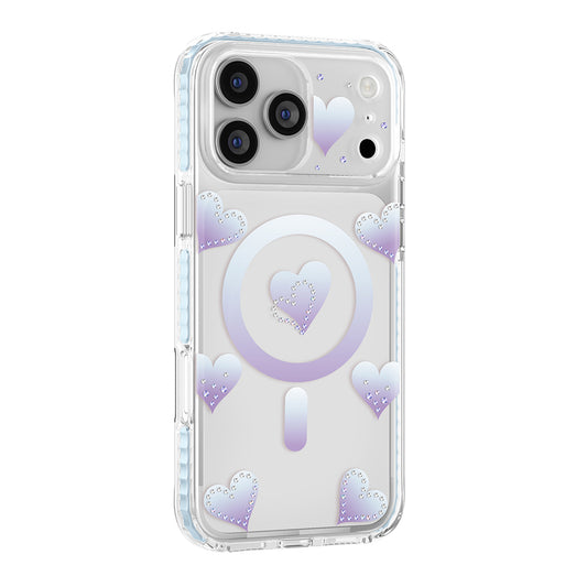 Apple iPhone 17 Pro Max Kılıf M-Safe Şarj Özellikli Zore Paris Elvo Sert PC Kapak