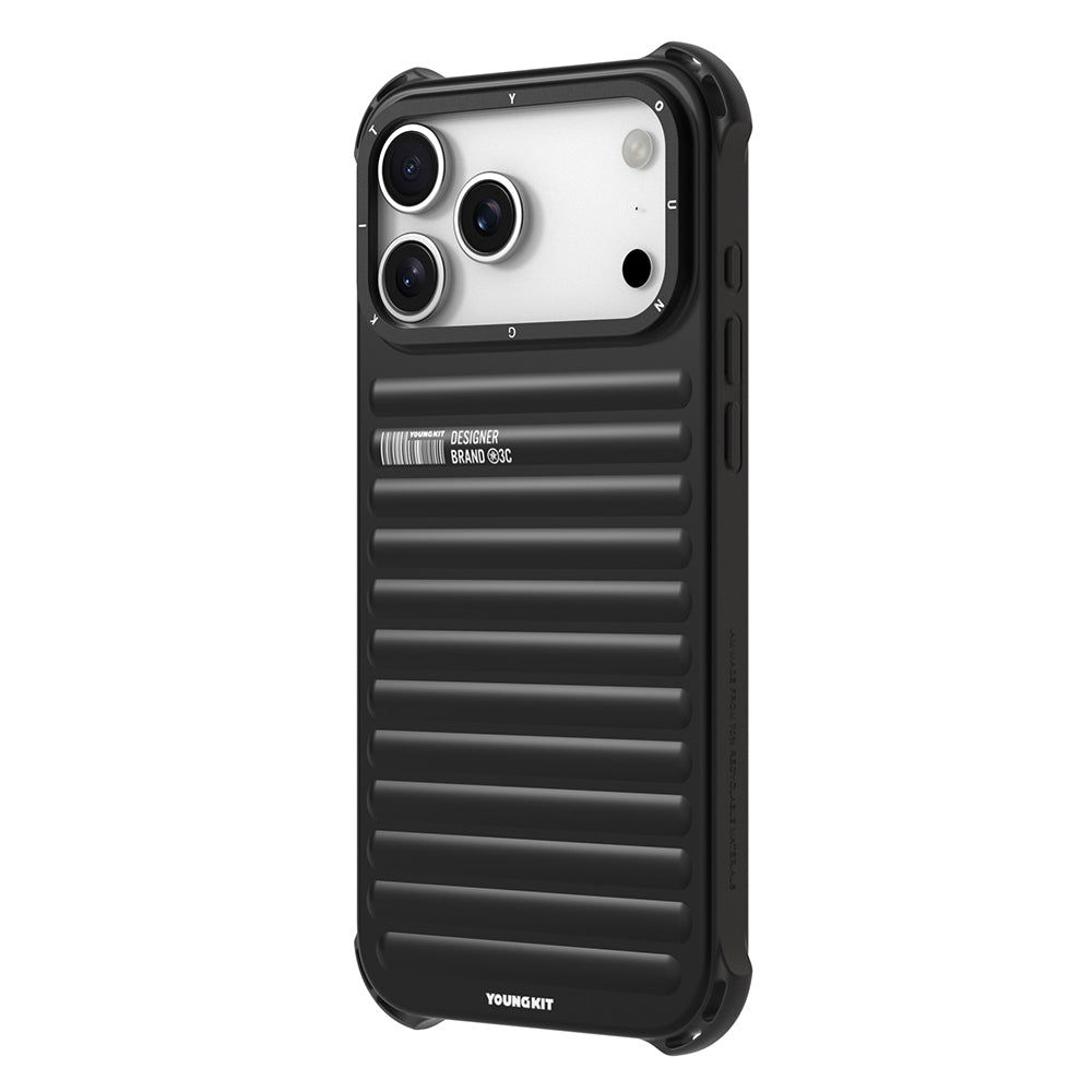 Apple iPhone 17 Pro Max Kılıf Mat Renkli Tasarım Youngkit True Color Serisi Kapak Mavi