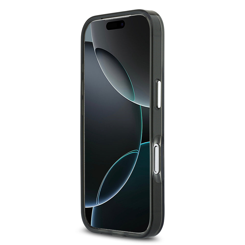 Apple iPhone 17 Pro Max Kılıf Mercedes Benz Orjinal Lisanslı M-safe Şarj Özellikli Çift Katmanlı PC Nostaljik Yıldız Dizayn Kapak Siyah