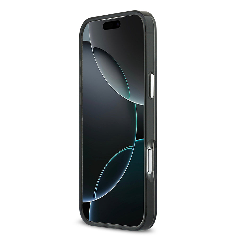 Apple iPhone 17 Pro Max Kılıf Mercedes Benz Orjinal Lisanslı M-safe Şarj Özellikli Çift Katmanlı PC Nostaljik Yıldız Dizayn Kapak Siyah