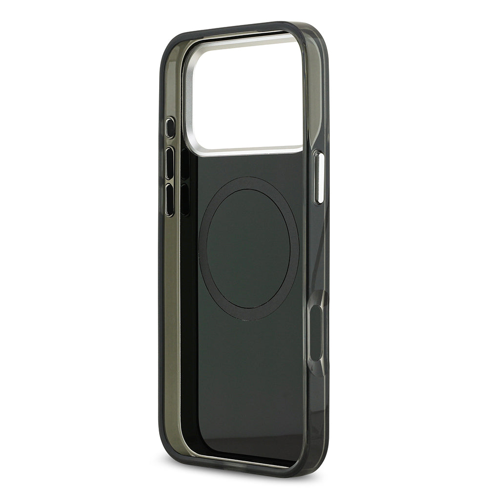 Apple iPhone 17 Pro Max Kılıf Mercedes Benz Orjinal Lisanslı M-safe Şarj Özellikli Çift Katmanlı PC Nostaljik Yıldız Dizayn Kapak Lacivert