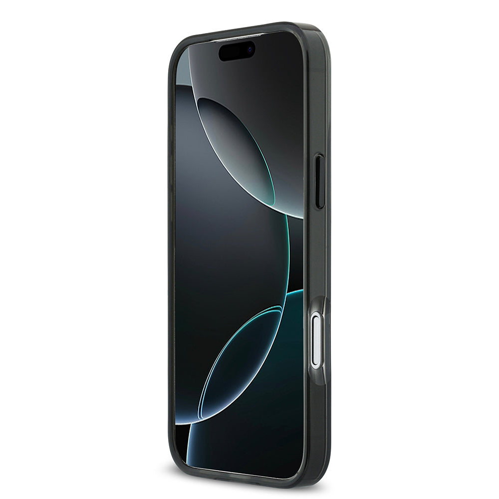 Apple iPhone 17 Pro Max Kılıf Mercedes Benz Orjinal Lisanslı M-safe Şarj Özellikli Çift Katmanlı PC Nostaljik Yıldız Dizayn Kapak Füme