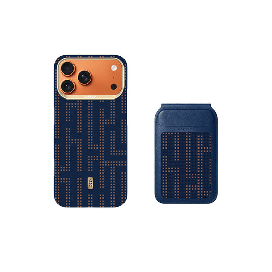 Apple iPhone 17 Pro Max Kılıf Raptic 2in1 Bundle Kit Aramid Skin Grid Serisi Kartlık ve Karbon Kapak