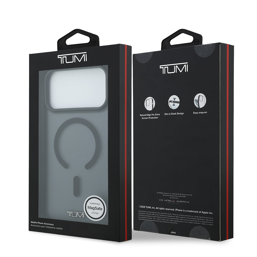 Apple iPhone 17 Pro Max Kılıf TUMI Orjinal Lisanslı M-safe Şarj Özellikli Buzlu Transparan Kapak Haki