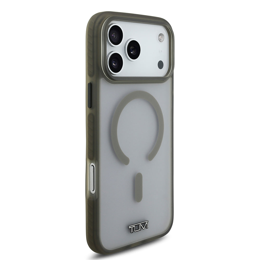 Apple iPhone 17 Pro Max Kılıf TUMI Orjinal Lisanslı M-safe Şarj Özellikli Buzlu Transparan Kapak Haki