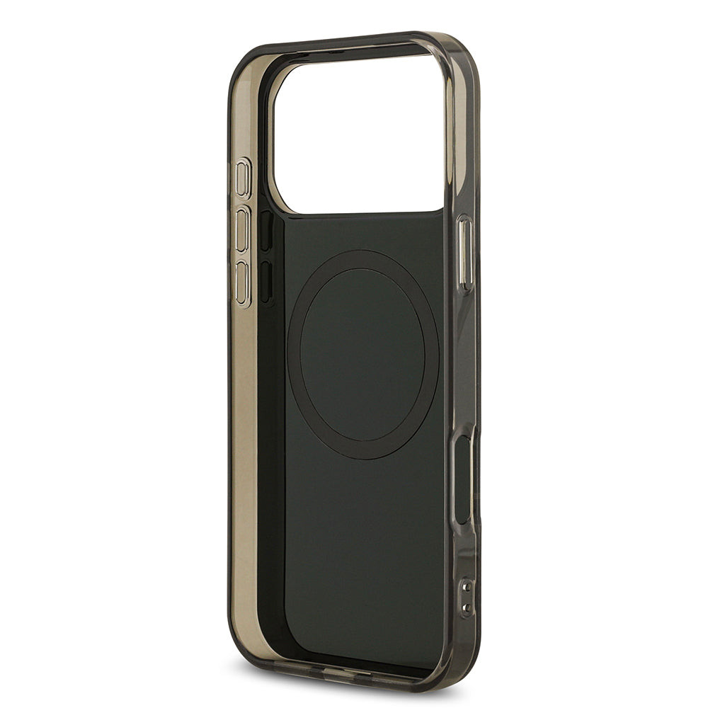 Apple iPhone 17 Pro Max Kılıf U.S. Polo Assn. Orjinal Lisanslı M-safe Şarj Özellikli IML Double Horse Stripe Logolu Kapak Siyah