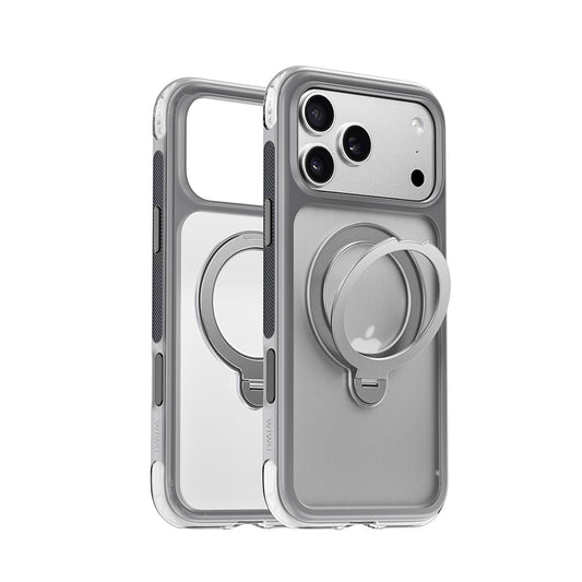 Apple iPhone 17 Pro Max Kılıf Wiwu AS-203 AeroShield Ultra Serisi M-safe Şarj Özellikli Airbag Tasarımlı Standlı Kapak