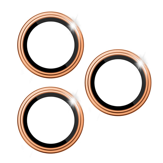 Apple iPhone 17 Pro Wiwu LG-005 Falcon Anti Reflective Çizilmeye Karşı Dayanıklı Kamera Lens Koruyucu Turuncu