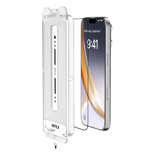 Apple iPhone 17 Raptic Air Glass 2.5D Ekran Koruyucu 2 Adet + Kolay Uygulama Aparatlı