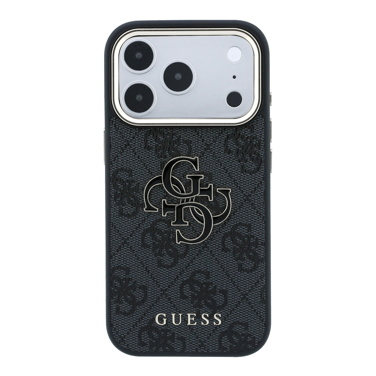 Apple iPhone 18 Pro Kılıf Guess Orjinal Lisanslı 4G Büyük Resin Logolu PU Kapak