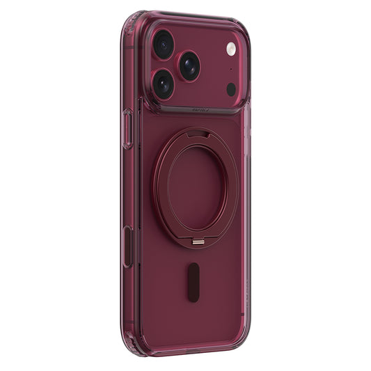 Apple iPhone 18 Pro Kılıf M-safe Şarj Özellikli Raptic Air Stand Serisi Aynalı Arka Yüzey Standlı Kapak