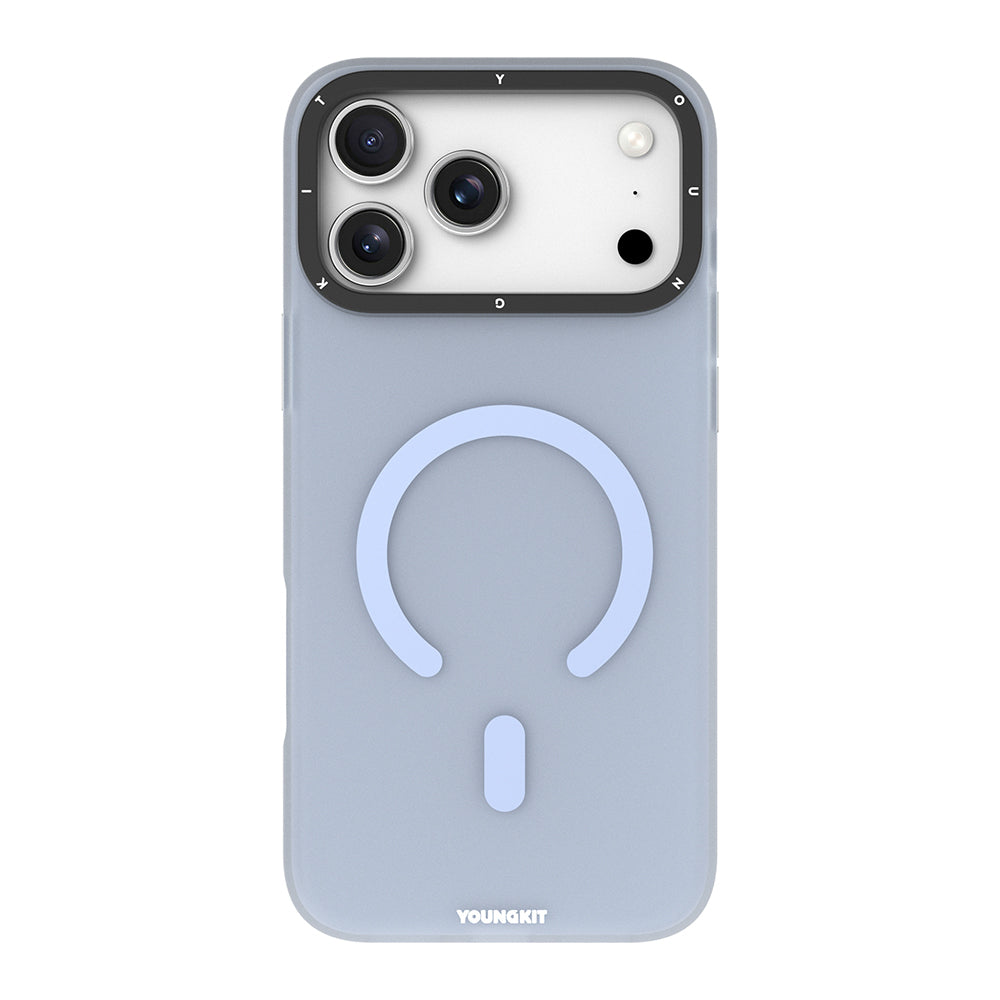 Apple iPhone 18 Pro Kılıf M-safe Şarj Özellikli Youngkit Hidden Sand Serisi Kapak