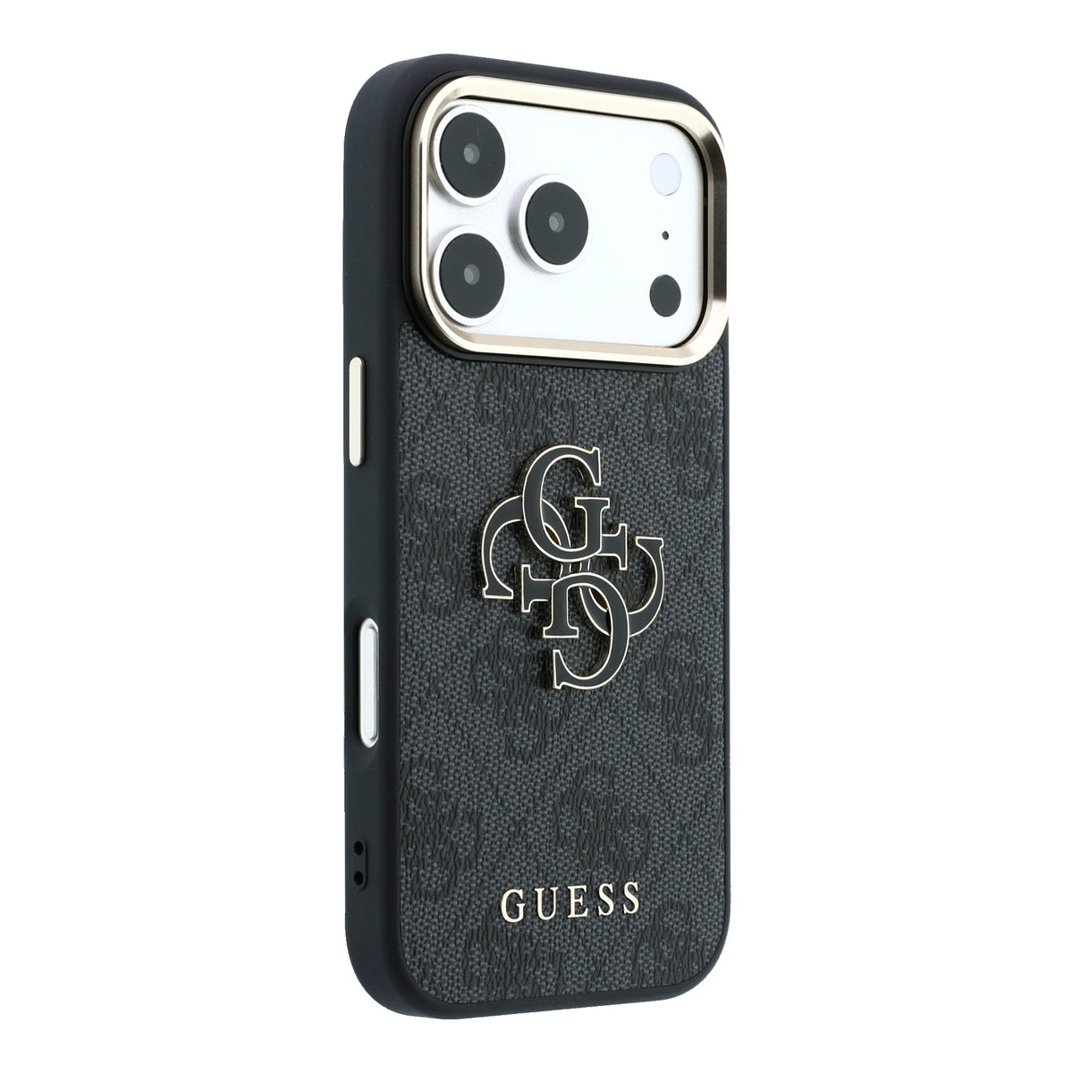Apple iPhone 18 Pro Max Kılıf Guess Orjinal Lisanslı 4G Büyük Resin Logolu PU Kapak