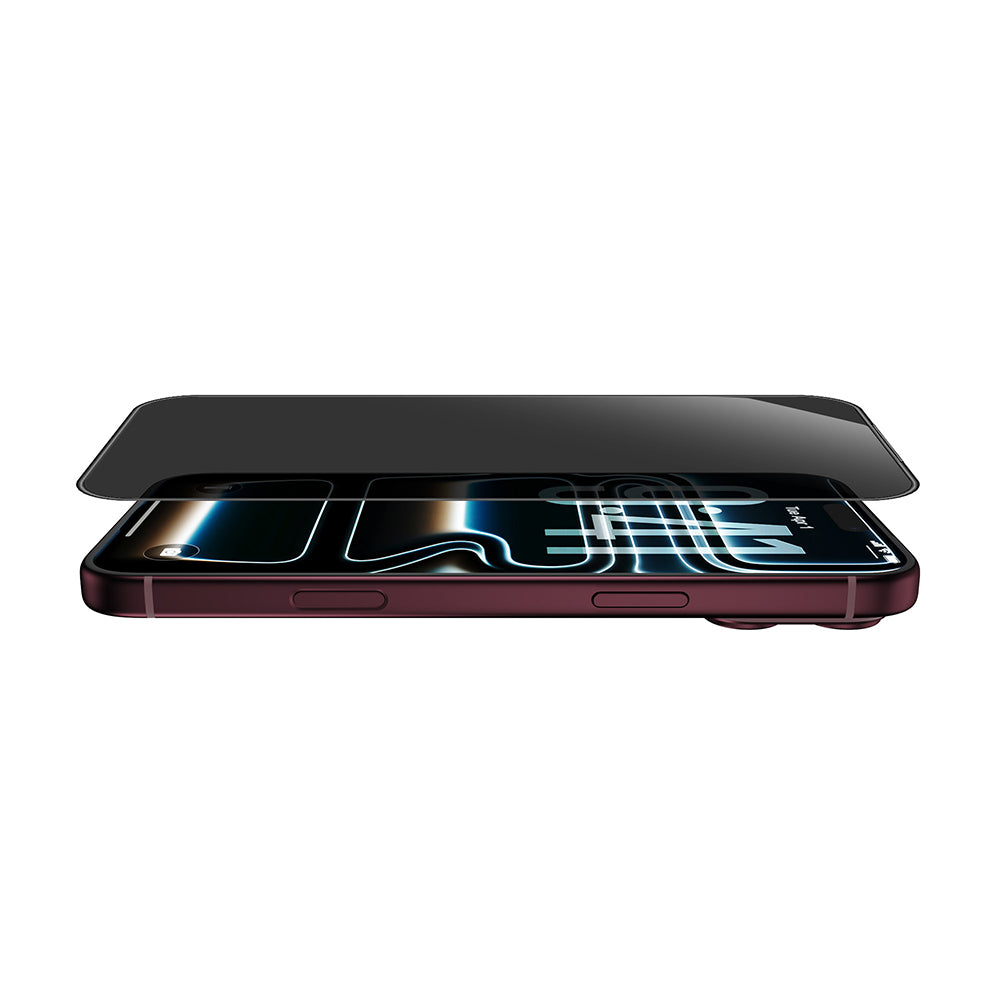 Apple iPhone 18 Pro Wiwu GT-034 Glass Ultra Privacy Serisi 3D Hayalet Ekran Koruyucu Cam + Kolay Uygulama Aparatı