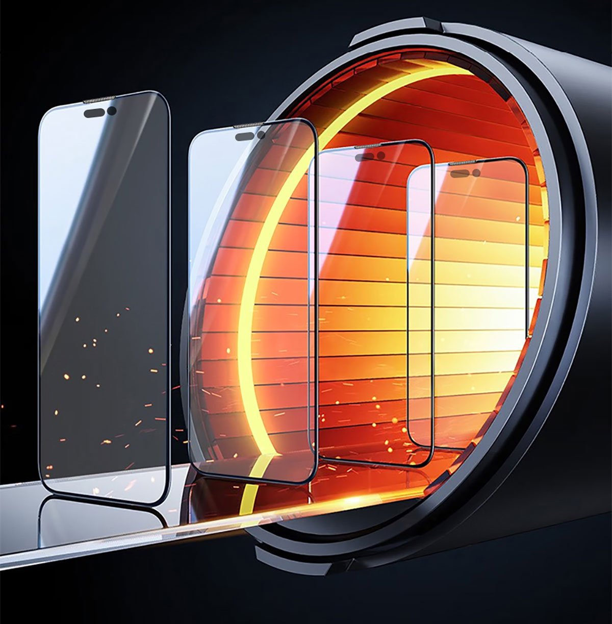 iPhone XS Max 6.5 Wiwu iVista Screen Matte Ultra Güçlü Temperli Mat Ekran Koruyucu Siyah