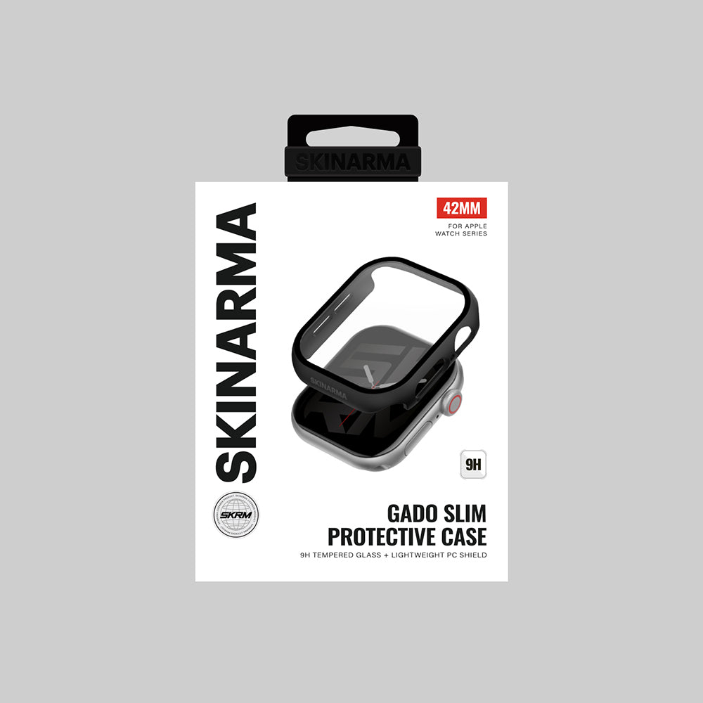 Watch 10 42mm Skinarma Gado Sert Silikon Kasa ve Ekran Koruyucu Şeffaf