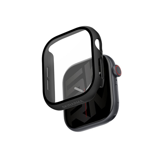 Watch 10 46mm Skinarma Gado Sert Silikon Kasa ve Ekran Koruyucu Siyah