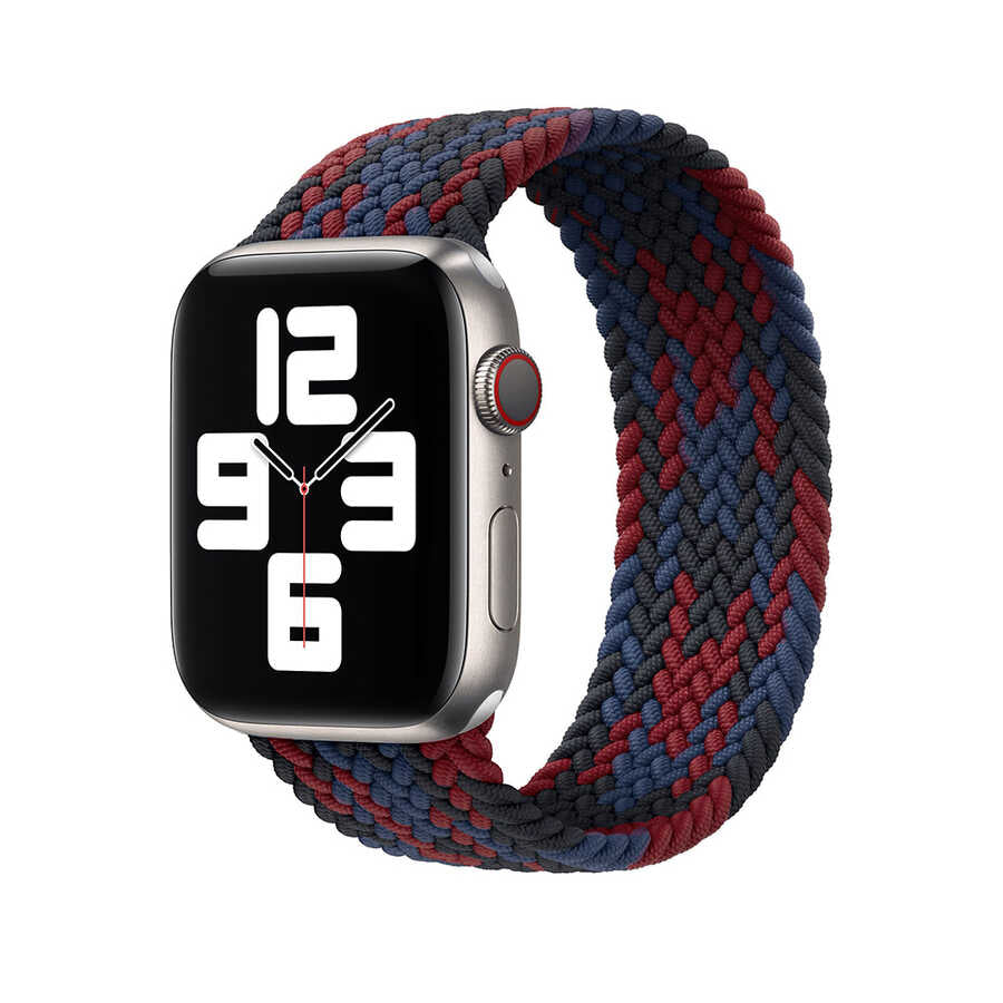 Watch 38mm Wiwu Braided Solo Loop Contrast Color Small Kordon NO4