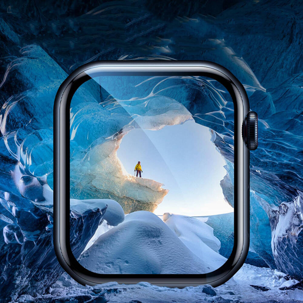 Watch 40mm Wiwu Wi-JD105 Easy Install PMMA Pet Ekran Koruyucu + Kolay Uygulama Aparatı Siyah